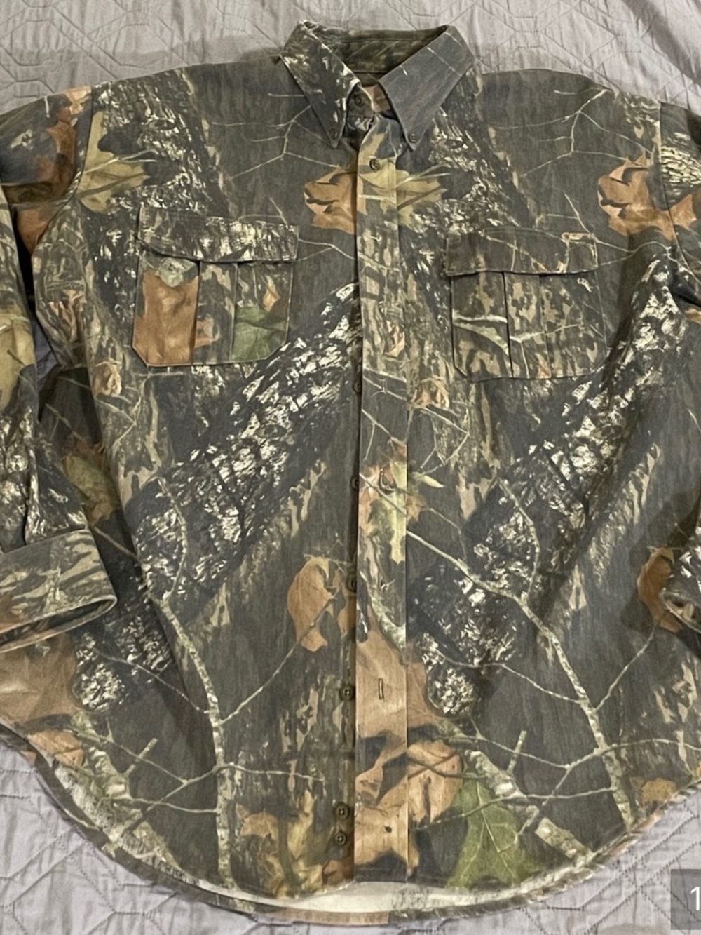 Vintage Camouflage Field Shirt Jacket - Green/Brown - Picture 7 of 7